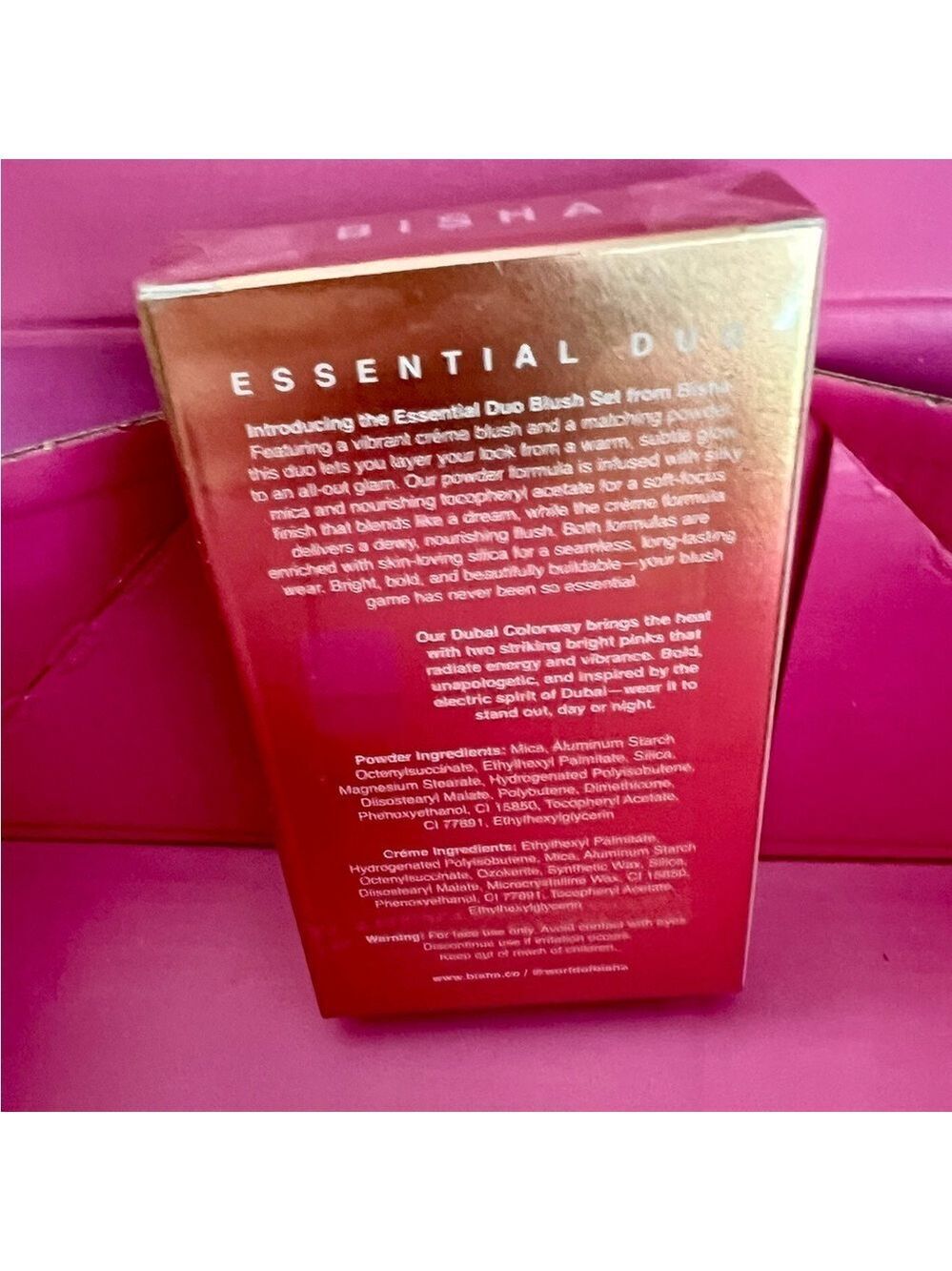 Brand New! Bisha Essential Duo Dubai Colorway Crème + Powder Blush Set - Picture 3 of 16